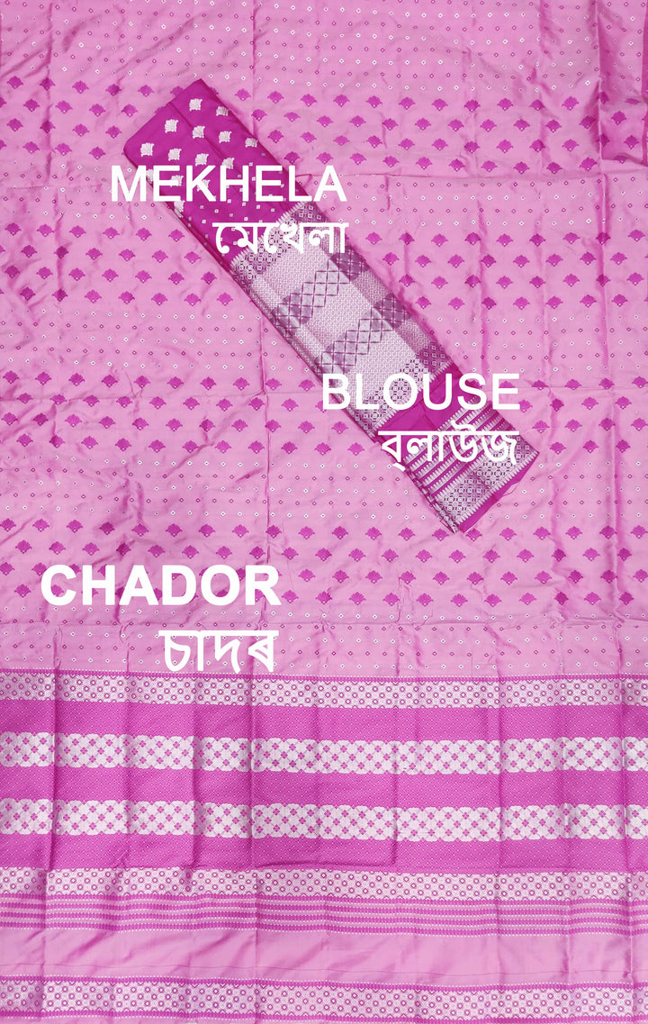 Contrast Mix Set Mekhela Sador