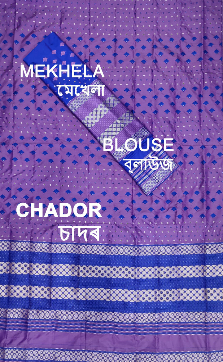 Contrast Mix Set Mekhela Sador