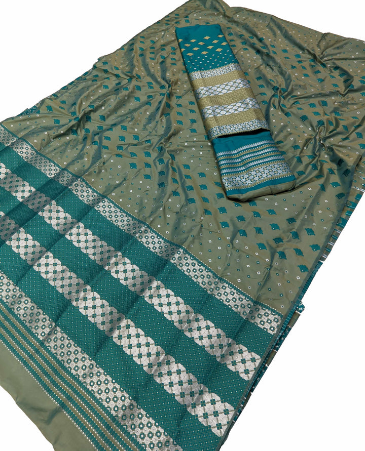 Contrast Mix Set Mekhela Sador