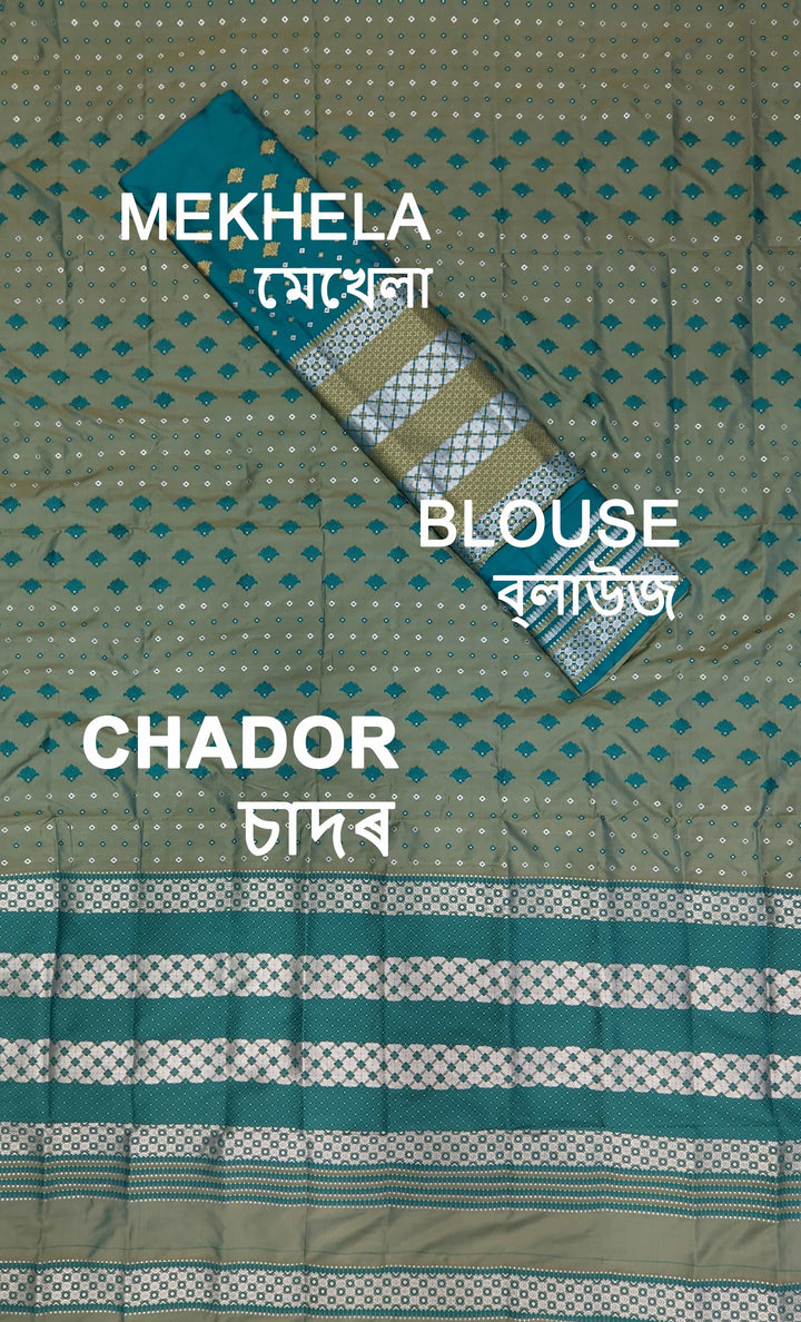 Contrast Mix Set Mekhela Sador