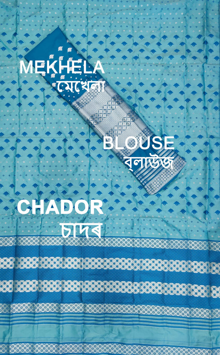 Contrast Mix Set Mekhela Sador