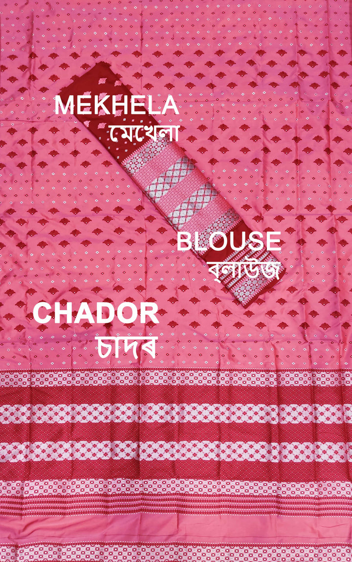 Contrast Mix Set Mekhela Sador