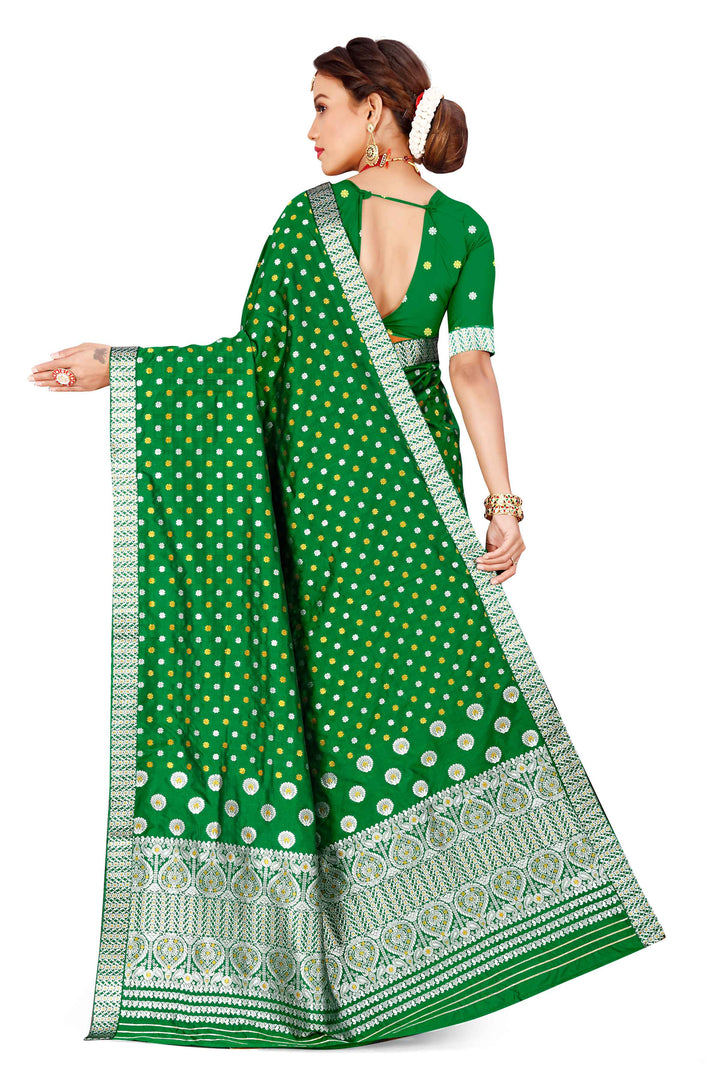 Gold-Silver Jari Mix Set Mekhela Sador