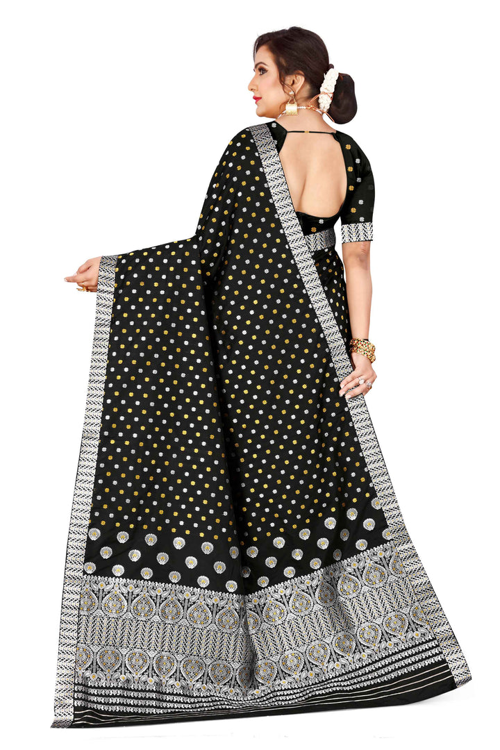 Gold-Silver Jari Mix Set Mekhela Sador