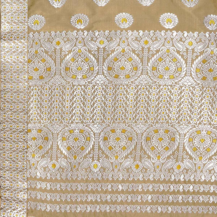 Gold-Silver Jari Mix Set Mekhela Sador
