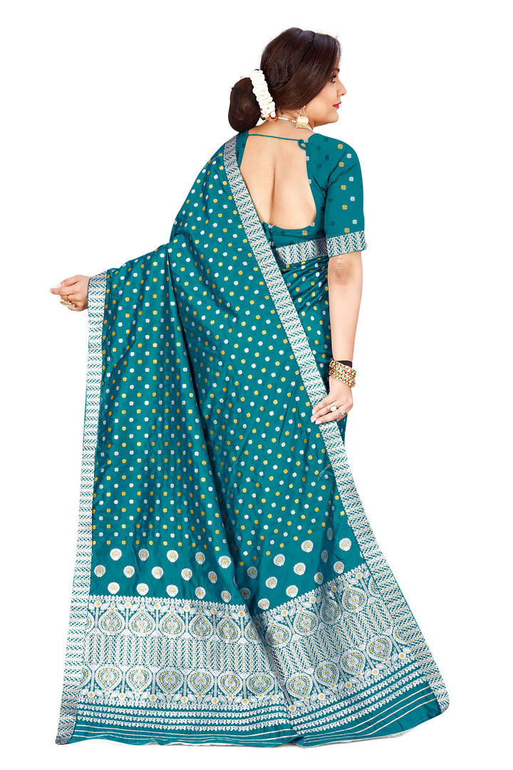 Gold-Silver Jari Mix Set Mekhela Sador