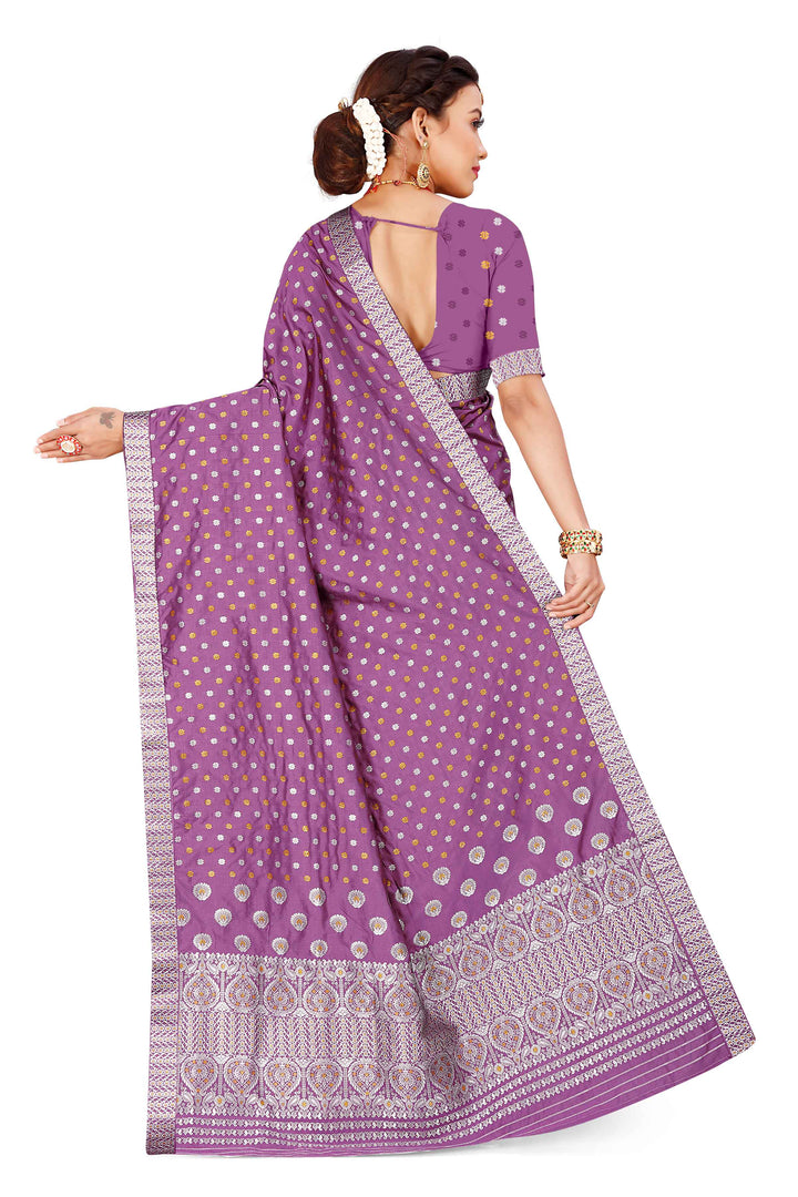 Gold-Silver Jari Mix Set Mekhela Sador
