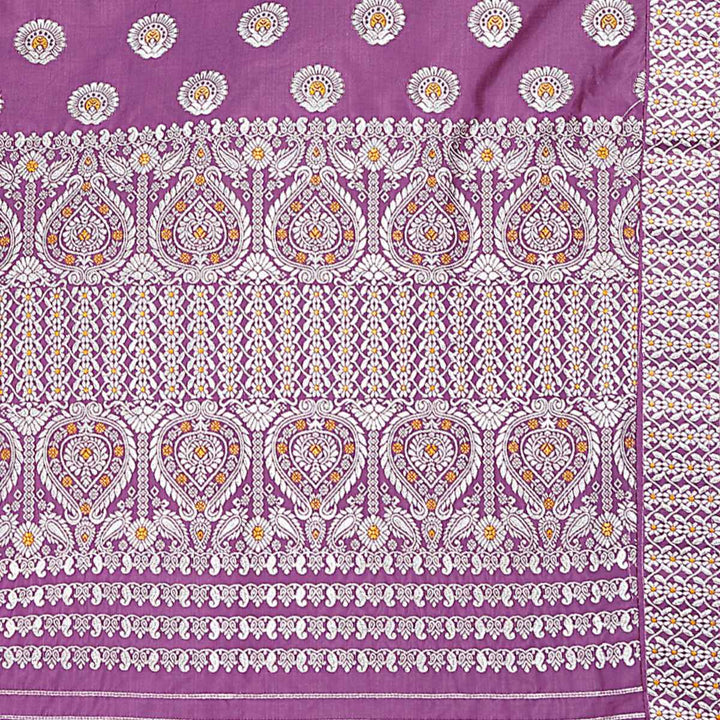 Gold-Silver Jari Mix Set Mekhela Sador