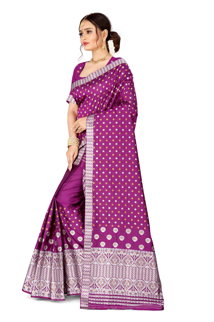 Gold-Silver Jari Mix Set Mekhela Sador