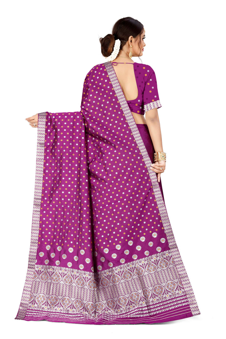 Gold-Silver Jari Mix Set Mekhela Sador