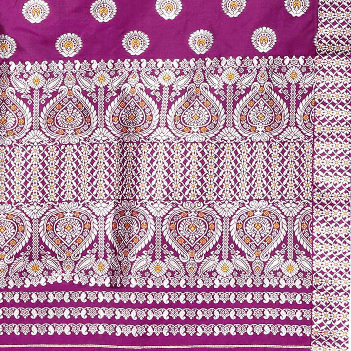Gold-Silver Jari Mix Set Mekhela Sador