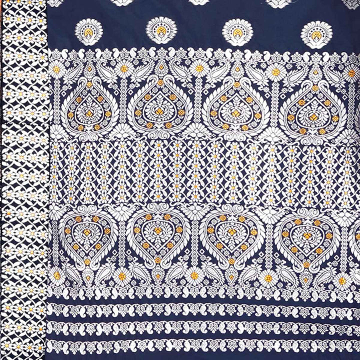 Gold-Silver Jari Mix Set Mekhela Sador