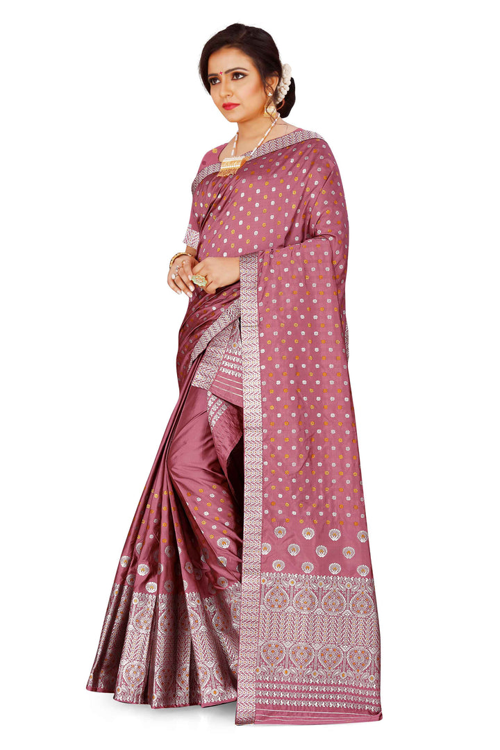Gold-Silver Jari Mix Set Mekhela Sador