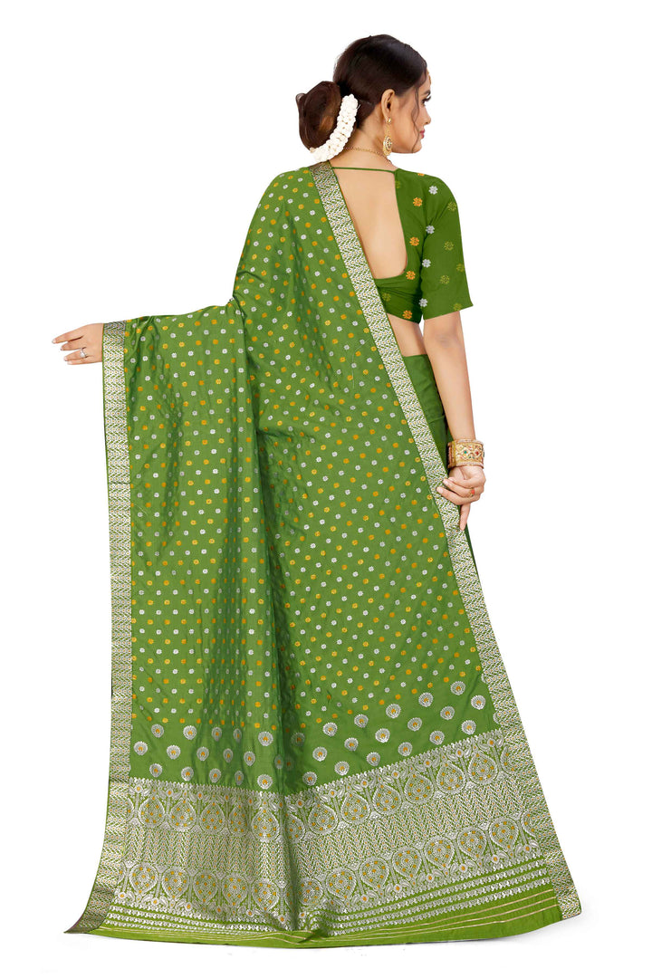 Gold-Silver Jari Mix Set Mekhela Sador