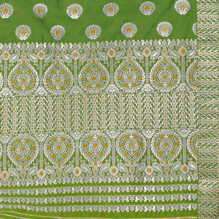 Gold-Silver Jari Mix Set Mekhela Sador