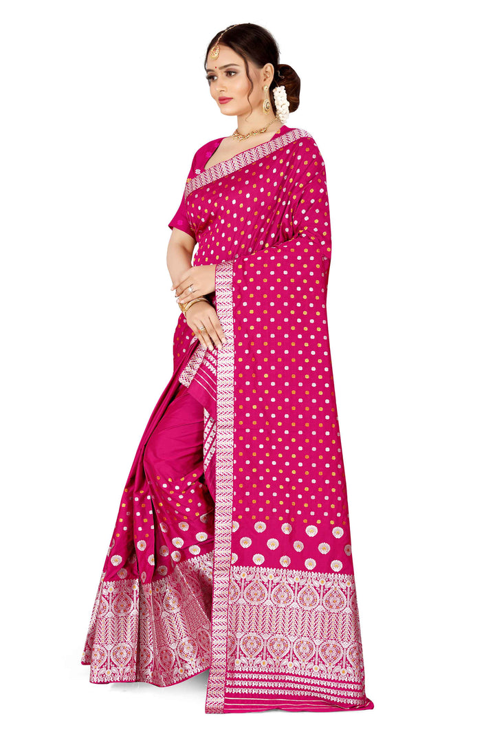 Gold-Silver Jari Mix Set Mekhela Sador