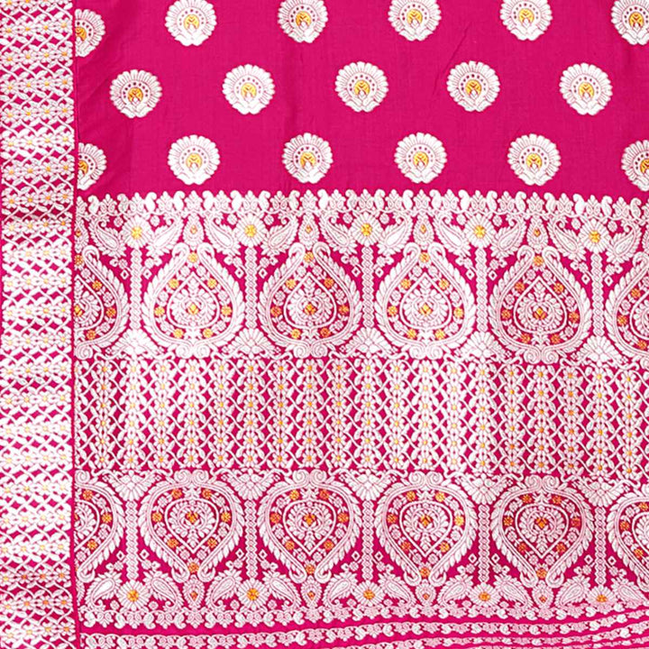 Gold-Silver Jari Mix Set Mekhela Sador