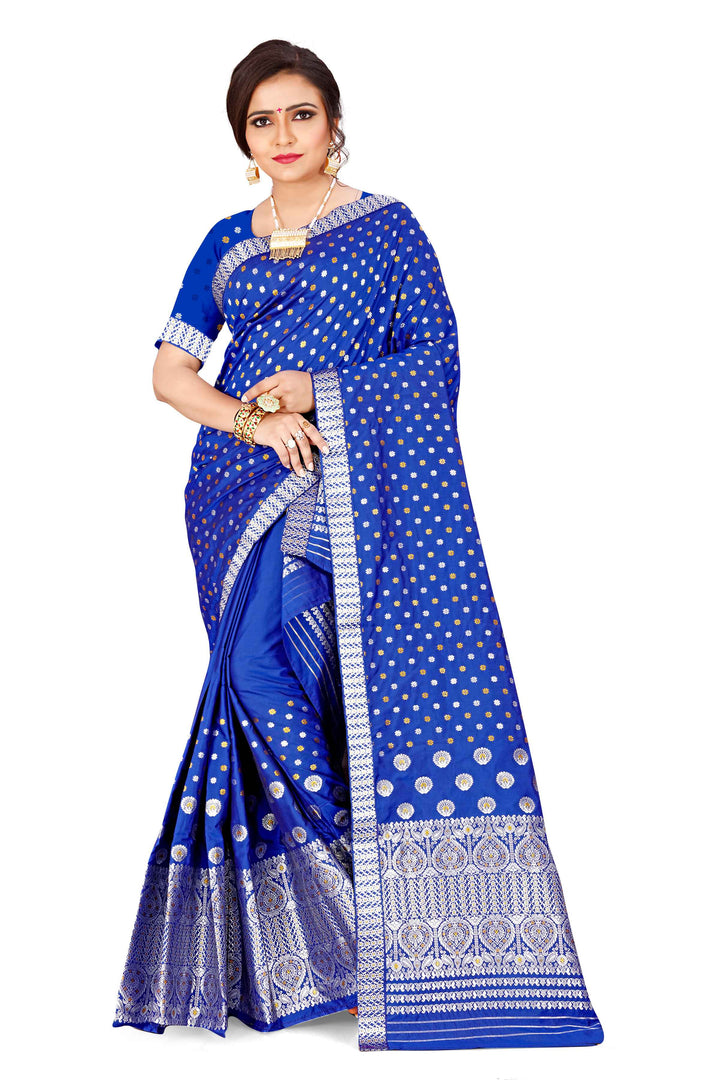 Gold-Silver Jari Mix Set Mekhela Sador