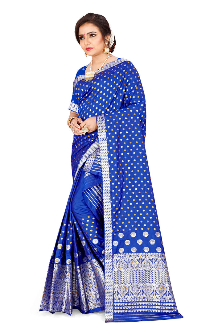Gold-Silver Jari Mix Set Mekhela Sador