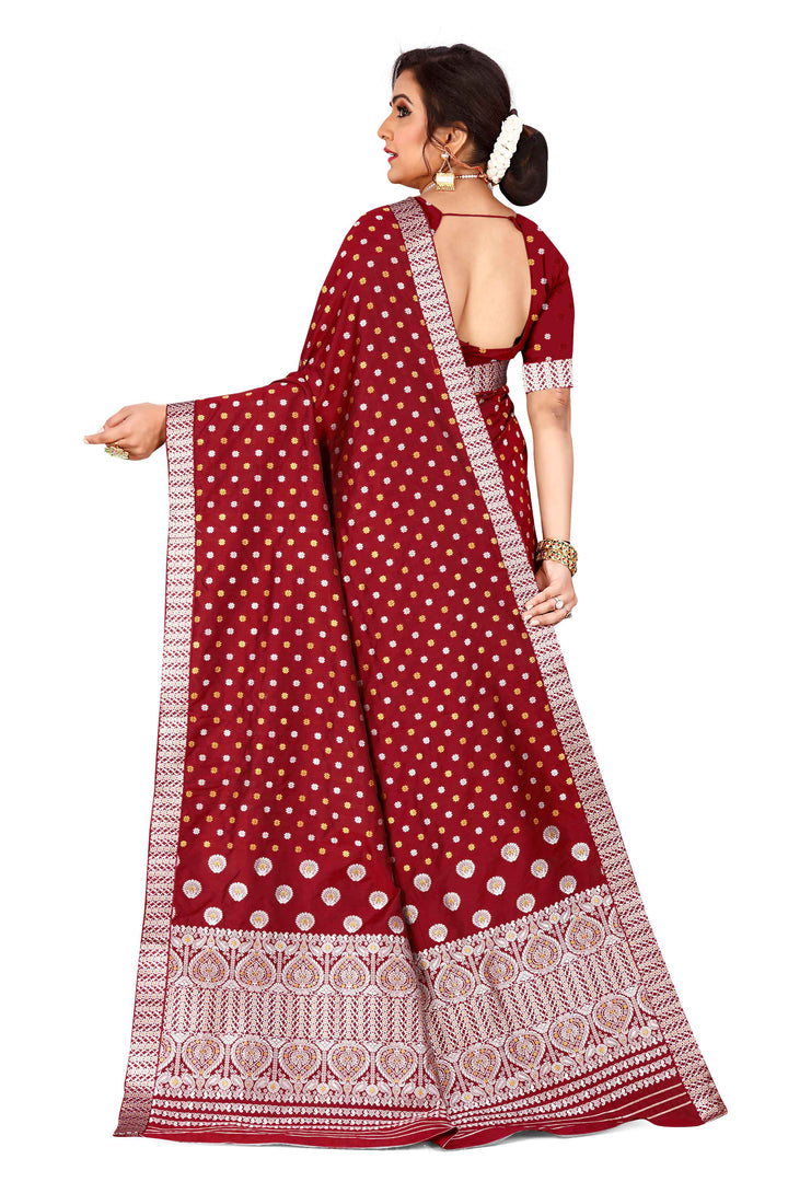 Gold-Silver Jari Mix Set Mekhela Sador