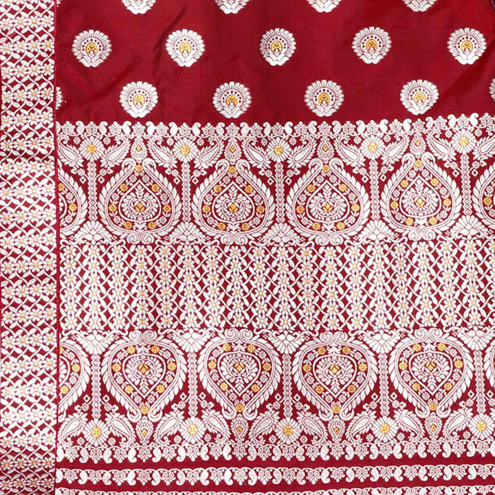 Gold-Silver Jari Mix Set Mekhela Sador