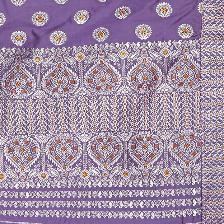 Gold-Silver Jari Mix Set Mekhela Sador