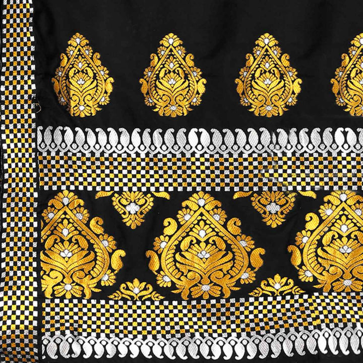 Gold-Silver Jari Mix Set Mekhela Sador