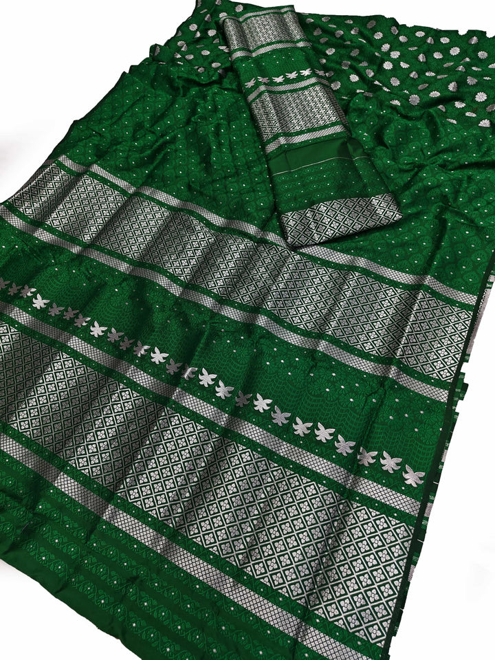 সূতাৰ- কাম (Dhaga-Work) মিক্স ছেট মেখলা চাদৰ