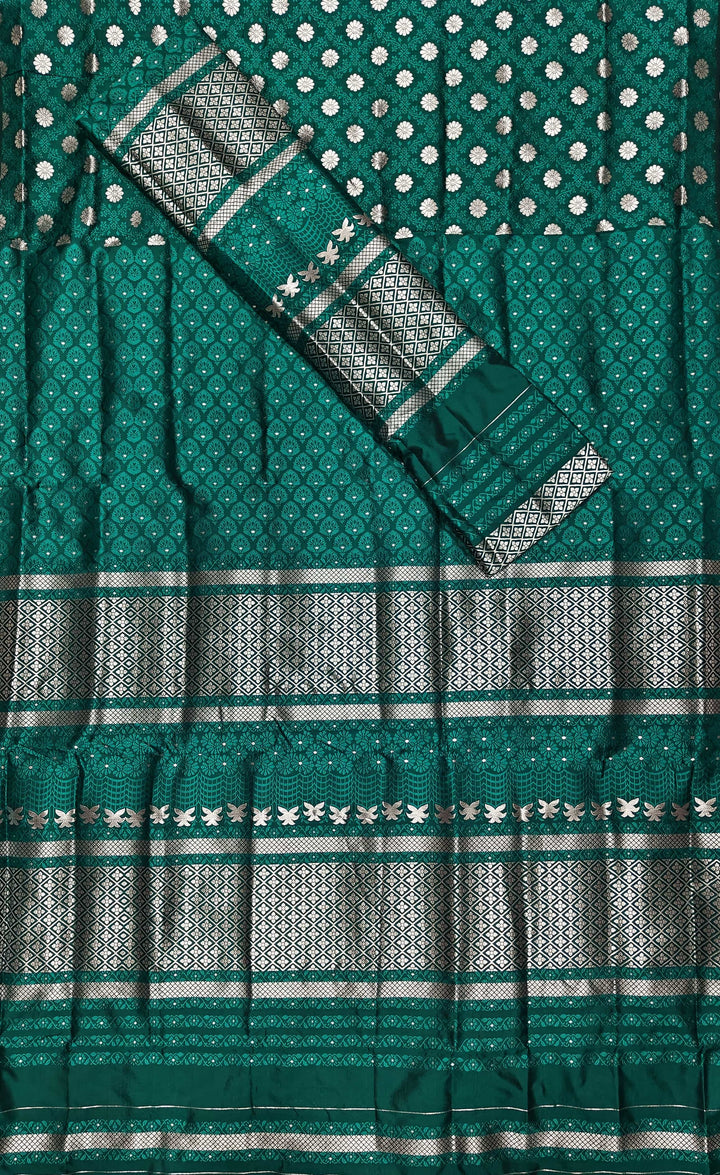 সূতাৰ- কাম (Dhaga-Work) মিক্স ছেট মেখলা চাদৰ