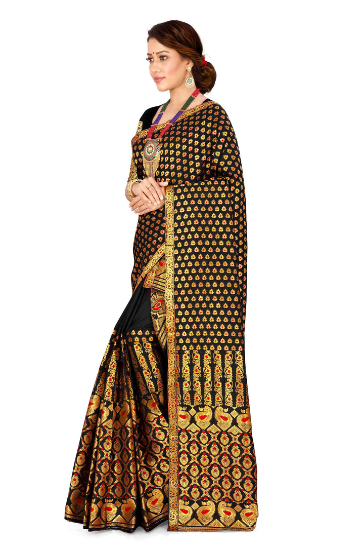 সোণ (Gold) গুনা মিক্স ছেট মেখলা চাদৰ 