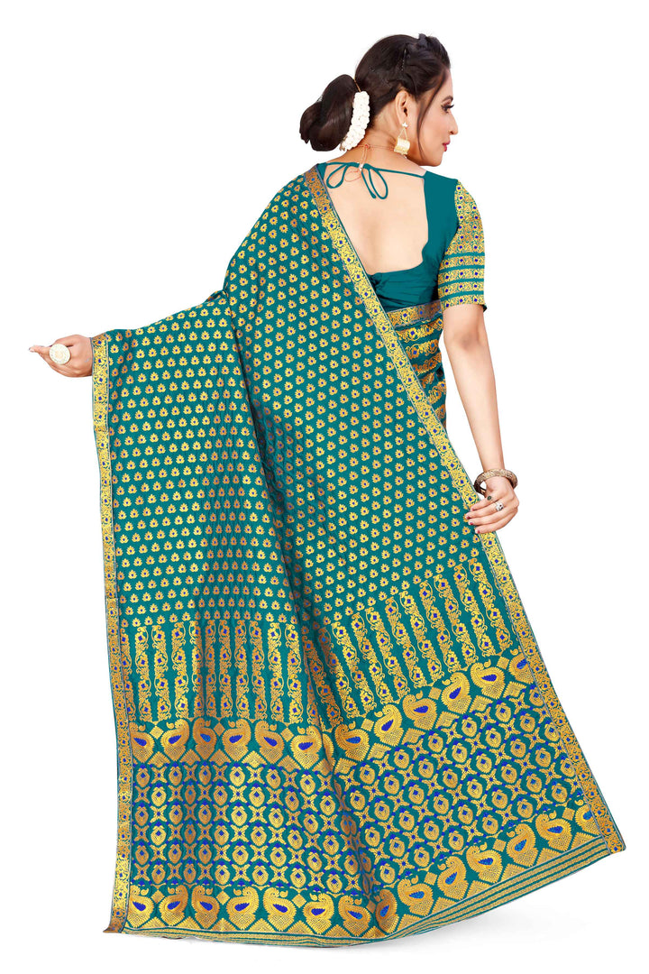 সোণ (Gold) গুনা মিক্স ছেট মেখলা চাদৰ 