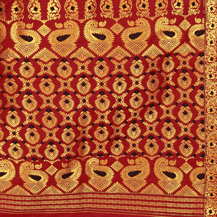 সোণ (Gold) গুনা মিক্স ছেট মেখলা চাদৰ 