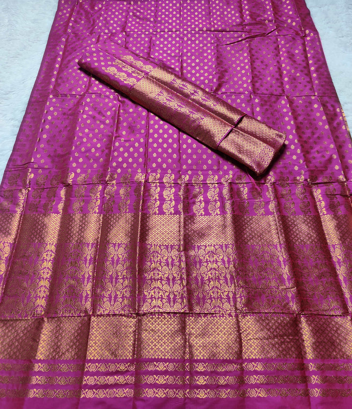 Copper Jari Mix Set Mekhela Sador