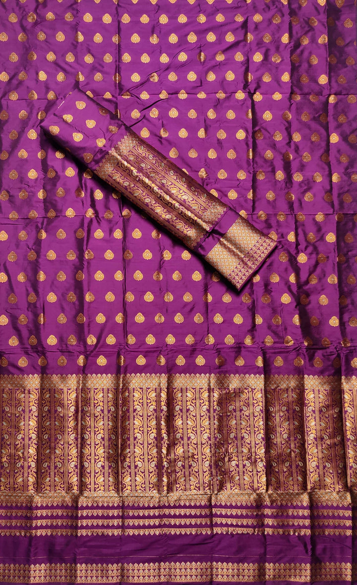 Copper Jari Mix Set Mekhela Sador