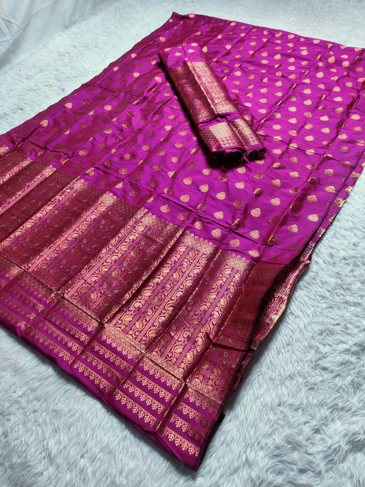 Copper Jari Mix Set Mekhela Sador