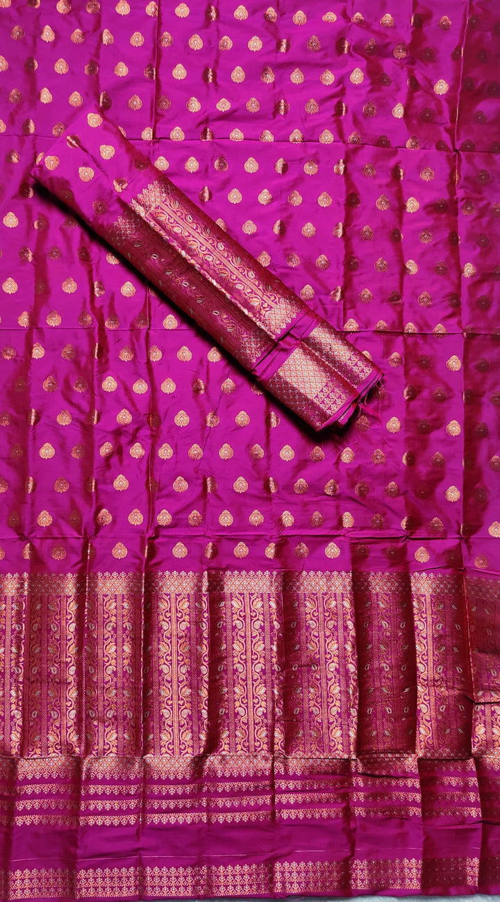 Copper Jari Mix Set Mekhela Sador