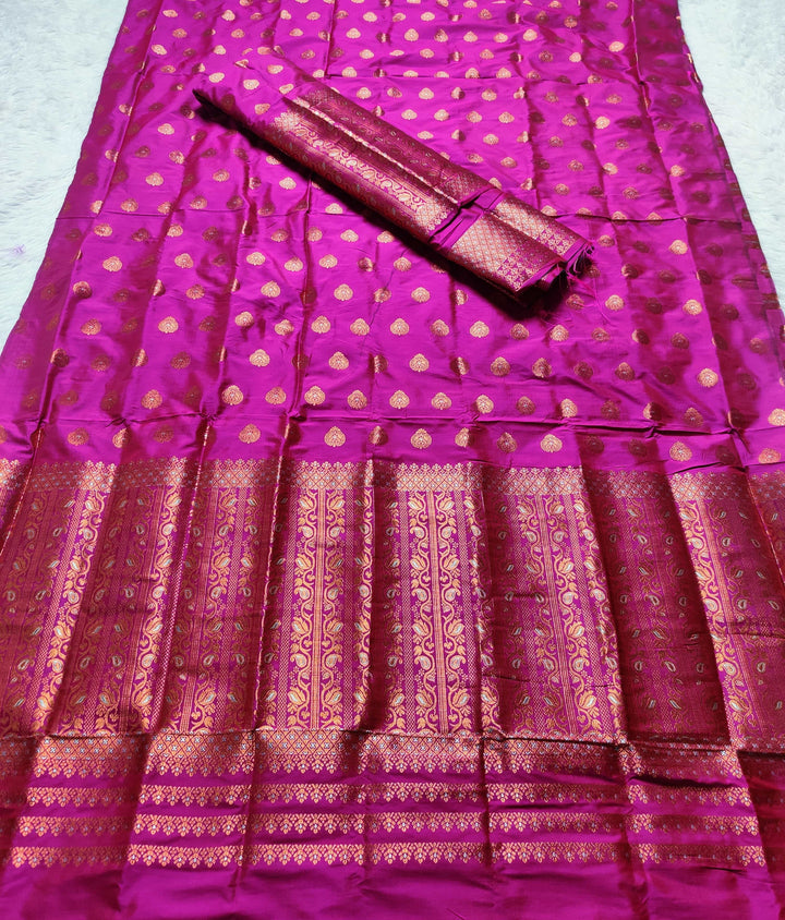 Copper Jari Mix Set Mekhela Sador