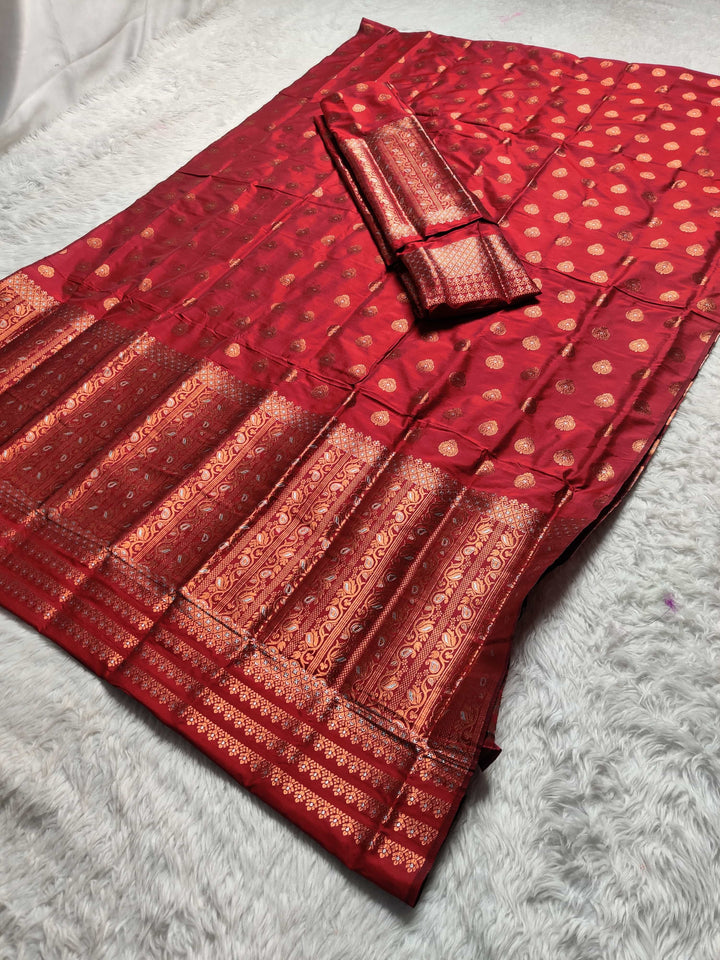 Copper Jari Mix Set Mekhela Sador