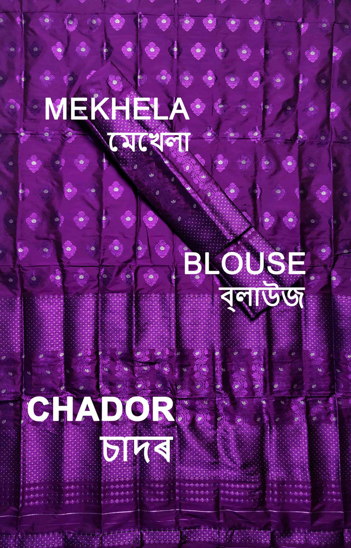 Colouring Jari Mix Set Mekhela Sador