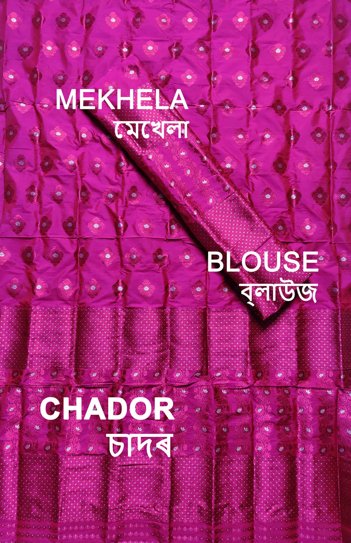 Colouring Jari Mix Set Mekhela Sador