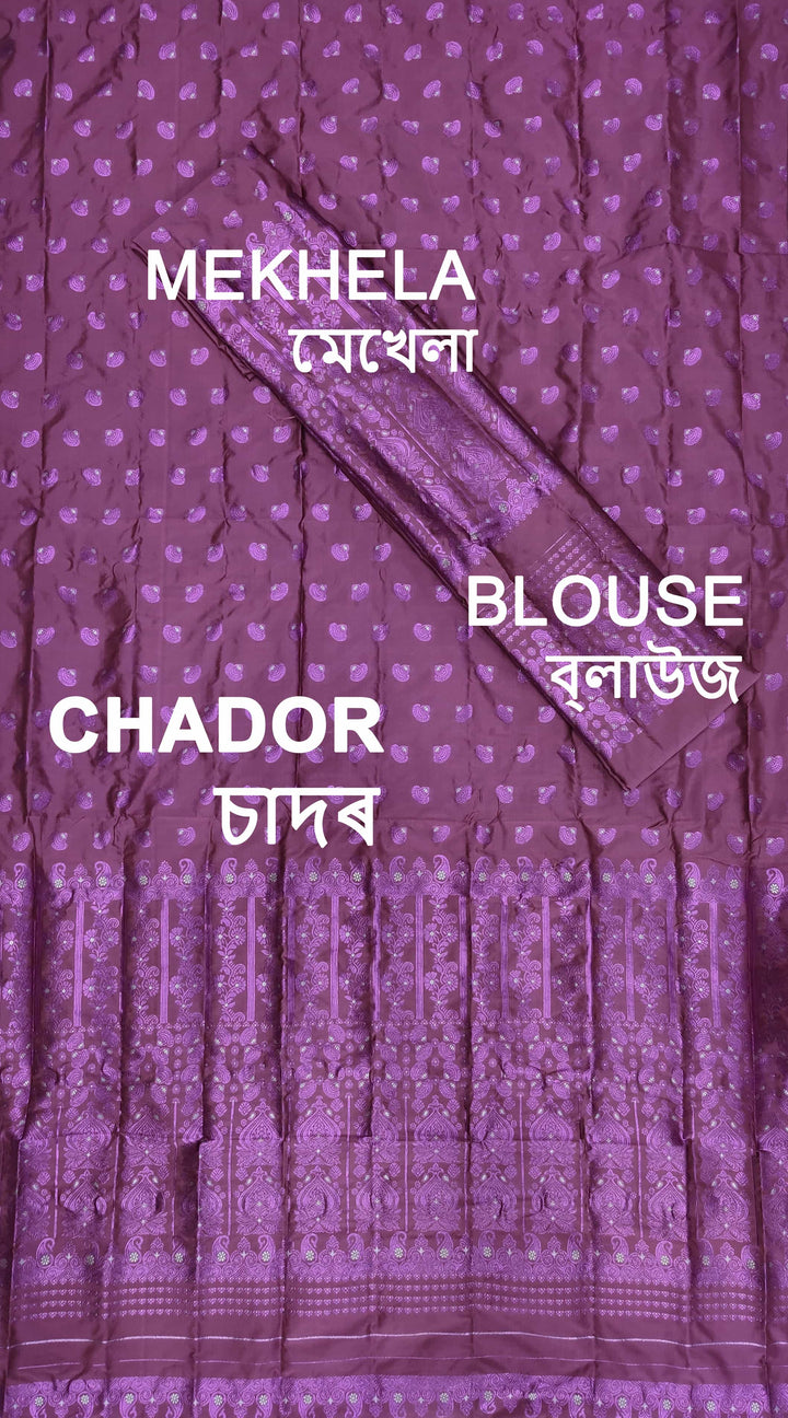 Colouring Jari Mix Set Mekhela Sador