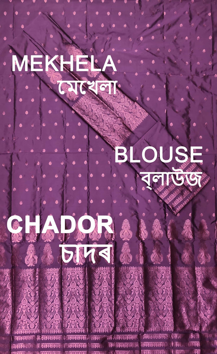 Colouring Jari Mix Set Mekhela Sador