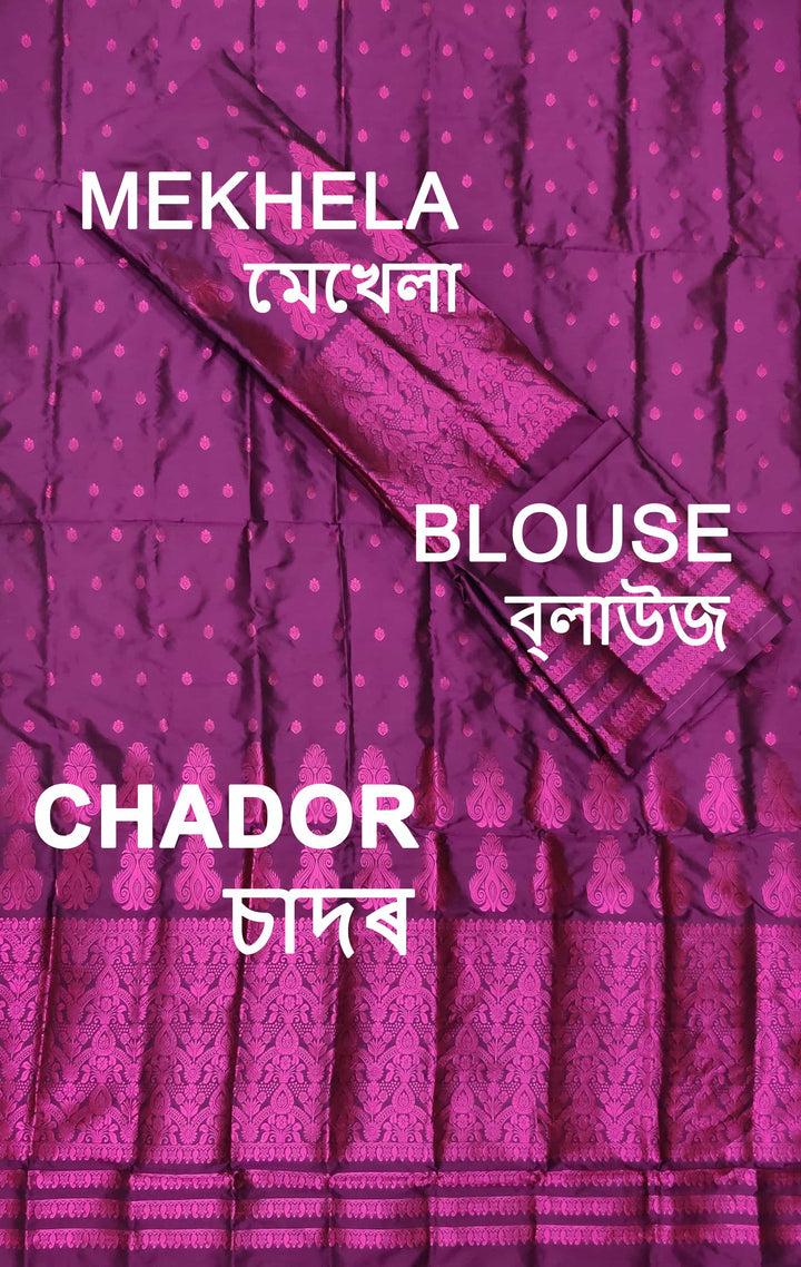 Colouring Jari Mix Set Mekhela Sador