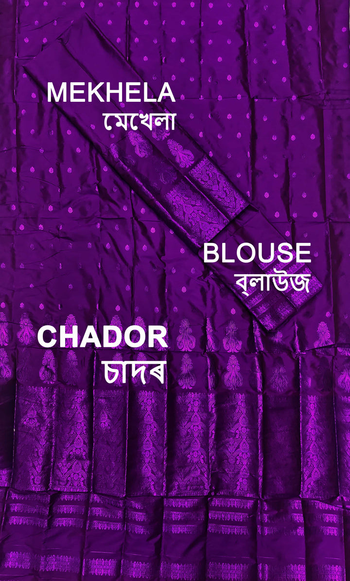 Colouring Jari Mix Set Mekhela Sador