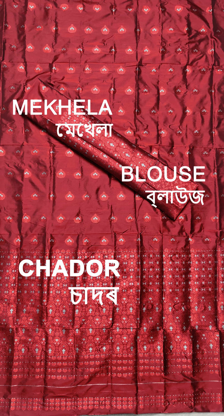 Colouring Jari Mix Set Mekhela Sador