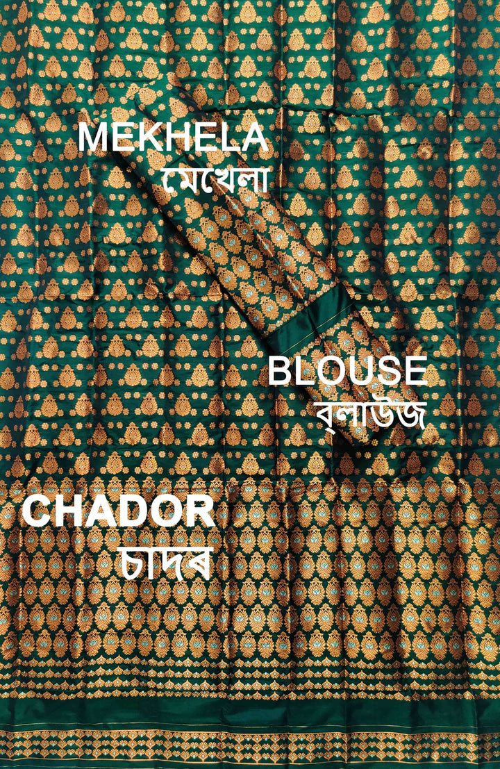 Colouring Jari Mix Set Mekhela Sador