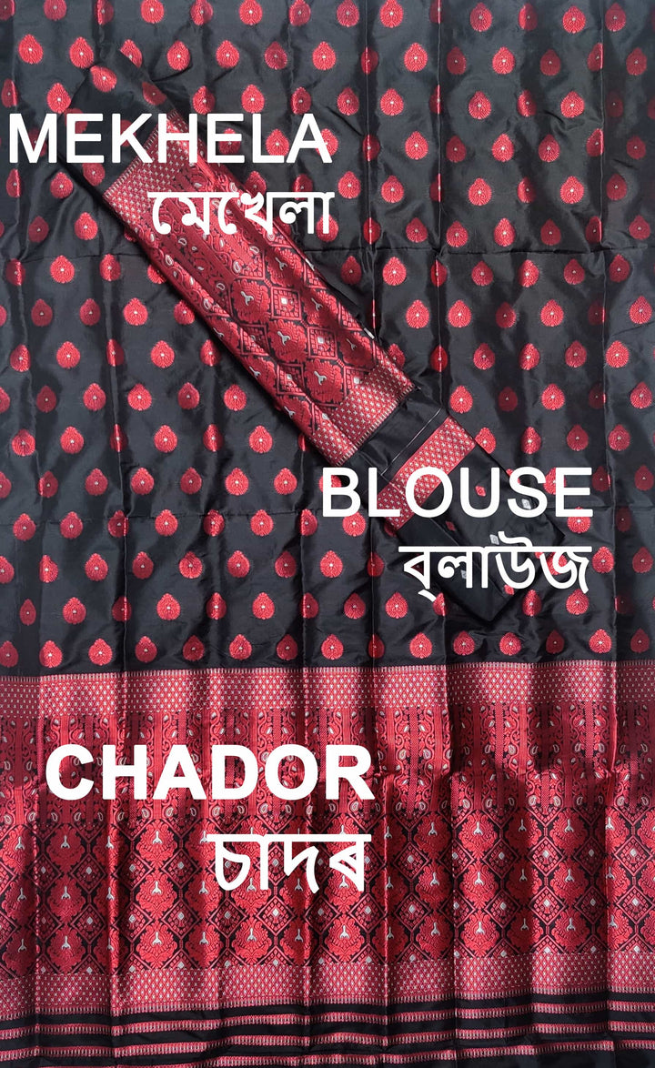 Colouring Jari Mix Set Mekhela Sador