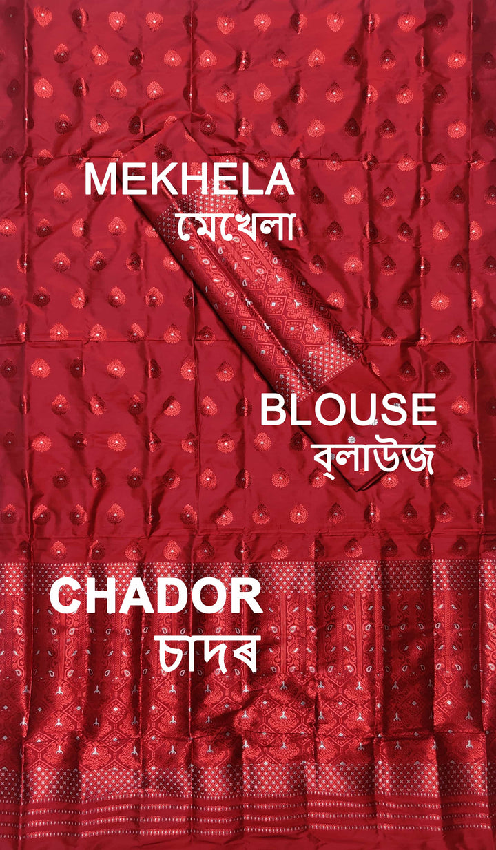 Colouring Jari Mix Set Mekhela Sador