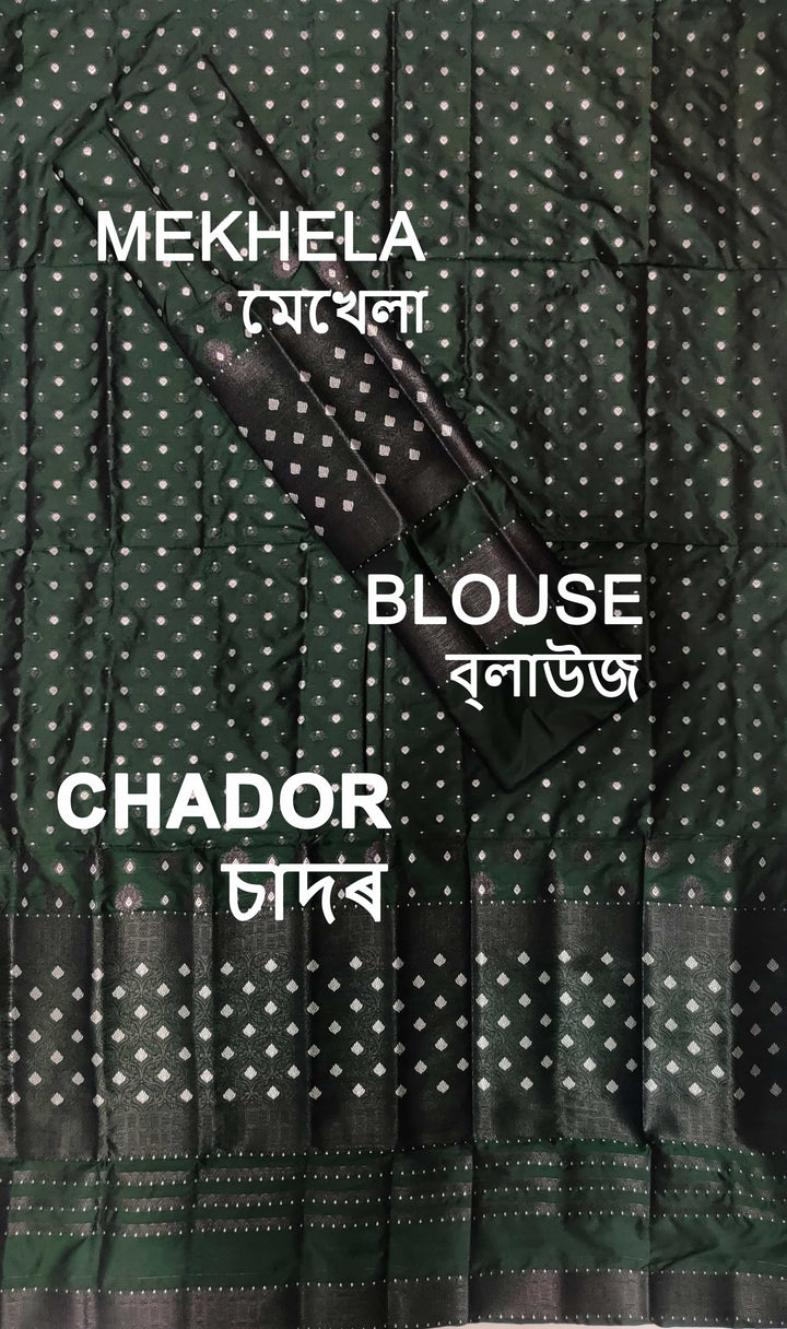 Colouring Jari Mix Set Mekhela Sador