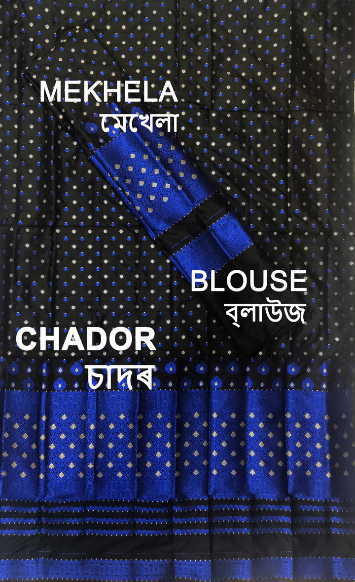 Colouring Jari Mix Set Mekhela Sador